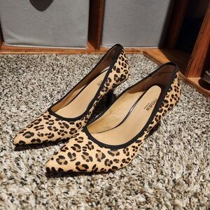 Leopard print high heels